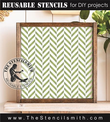 9281 herringbone chevron pattern stencil - The Stencilsmith
