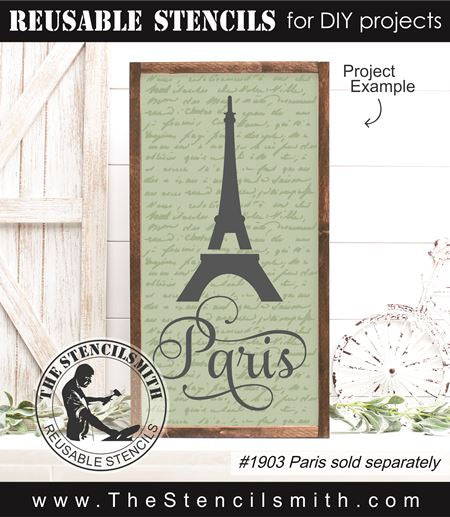 9283 vintage script stencil - The Stencilsmith