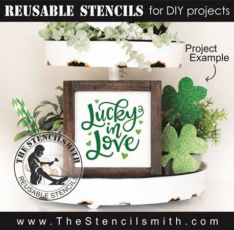 9288 lucky in love stencil - The Stencilsmith