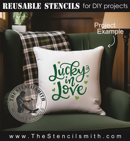 9288 lucky in love stencil - The Stencilsmith