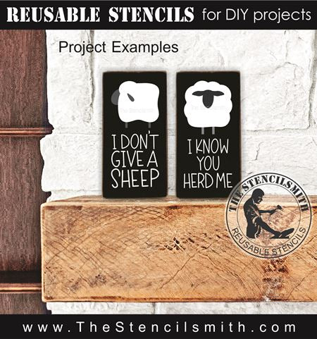 9297 sheep stencils - The Stencilsmith