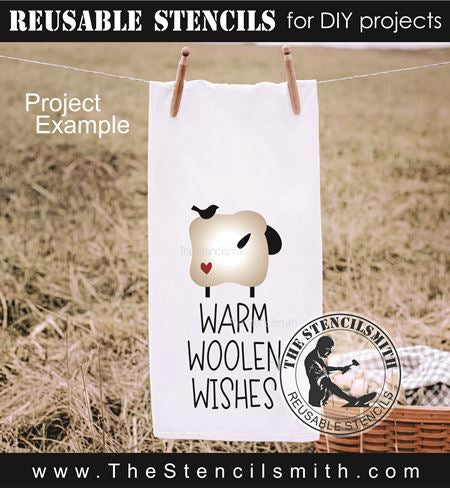 9297 sheep stencils - The Stencilsmith