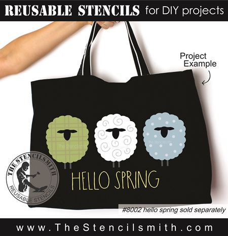 9301 decorative sheep stencil - The Stencilsmith