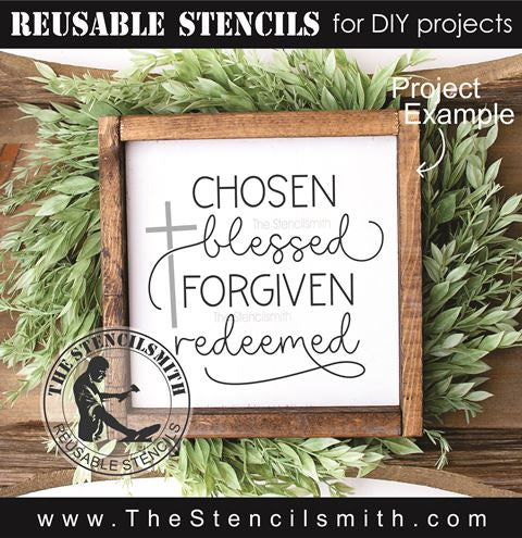 9314 chosen blessed stencil - The Stencilsmith