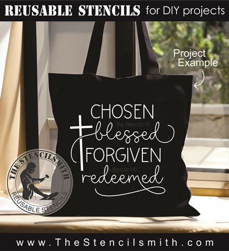 9314 chosen blessed stencil - The Stencilsmith