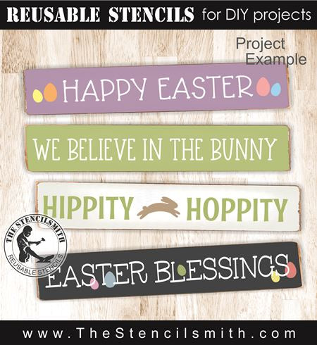 9327 Easter Phrase Collection stencil - The Stencilsmith