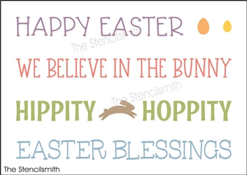 9327 Easter Phrase Collection stencil - The Stencilsmith