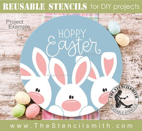 9336 Hoppy Easter stencil - The Stencilsmith