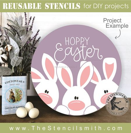 9336 Hoppy Easter stencil - The Stencilsmith