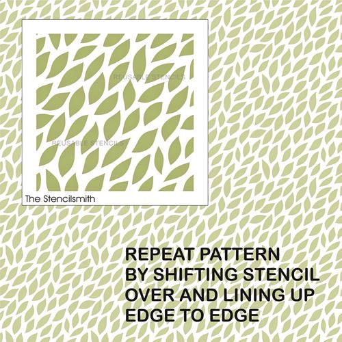 9362 Leaf Pattern Stencil - The Stencilsmith