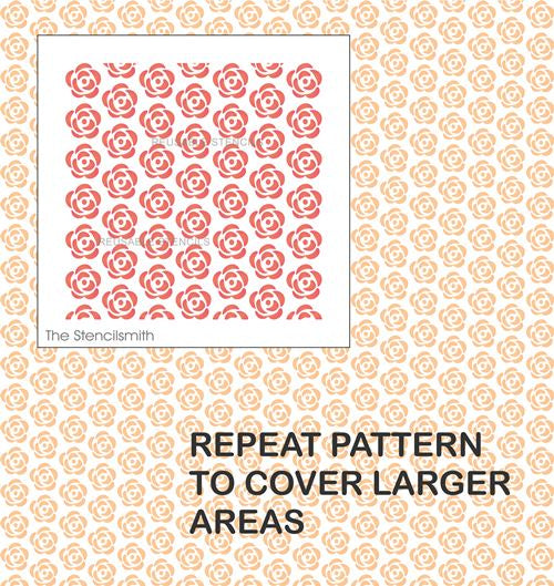 9363 Flower Pattern Stencil - The Stencilsmith