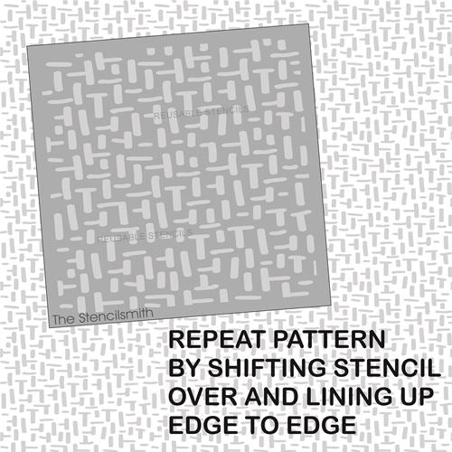 9364 Fabric Weave Pattern Stencil - The Stencilsmith