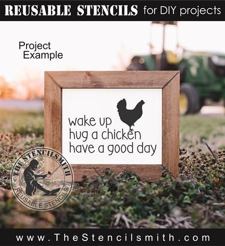 9392 Chicken Collection stencil - The Stencilsmith
