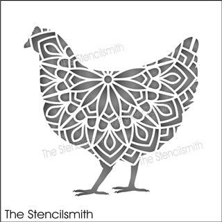 9394 mandala chicken stencil - The Stencilsmith