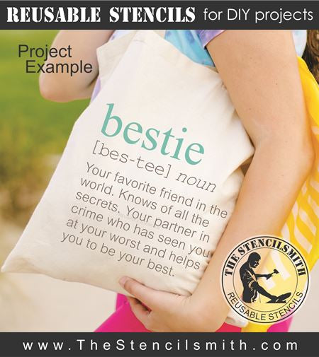 9420 Bestie definition stencil - The Stencilsmith