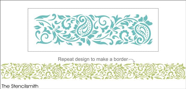 9423 paisley vine border - The Stencilsmith