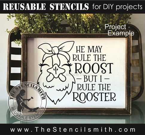 9428 he may rule the roost stencil - The Stencilsmith