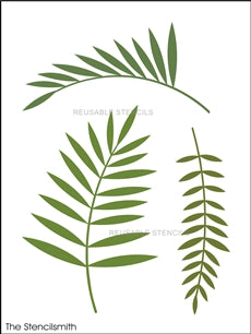 9431 palm leaves stencil - The Stencilsmith