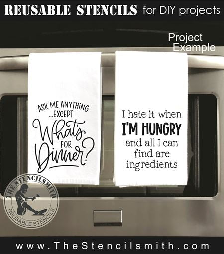 9436 Kitchen Phrase stencils - The Stencilsmith