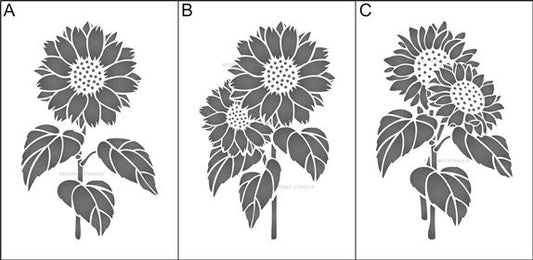 9440 sunflower stencils - The Stencilsmith