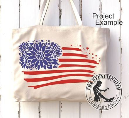 9448 Sunflower Flag stencil - The Stencilsmith