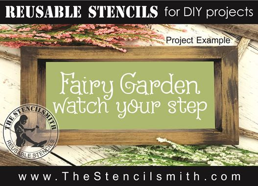 9457 Fairy Garden stencil - The Stencilsmith