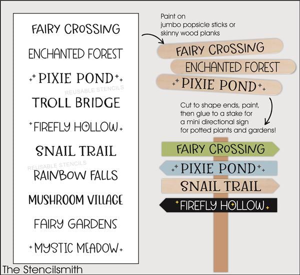 9460 Fairy Directional stencil - The Stencilsmith