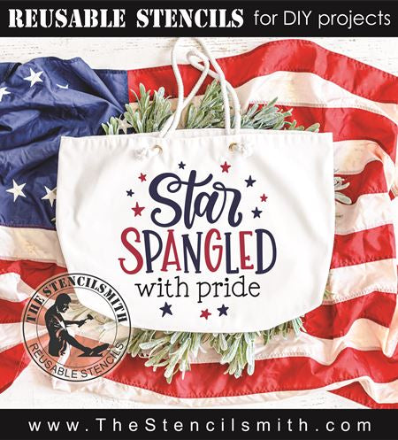 9473 Star Spangled with Pride stencil - The Stencilsmith