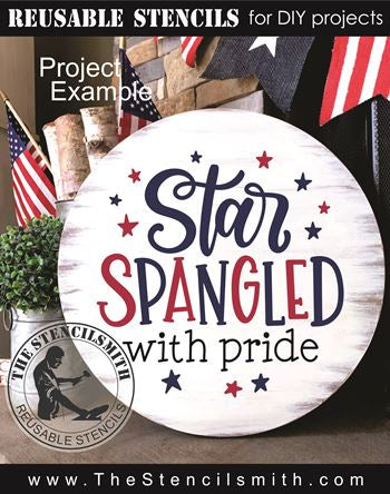9473 Star Spangled with Pride stencil - The Stencilsmith