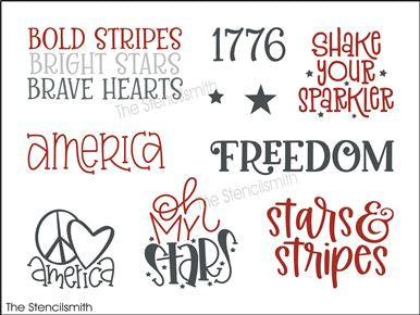 9480 Patriotic Collection stencil - The Stencilsmith