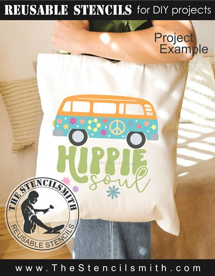 9482 Hippie Soul van stencil - The Stencilsmith