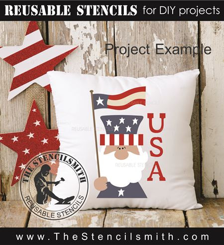 9497 USA Uncle Sam stencil - The Stencilsmith