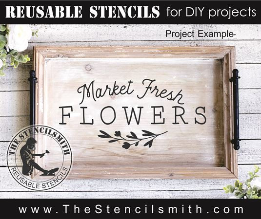 9502 Market Fresh Flowers - The Stencilsmith