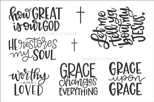 9528 Faith Collection Stencil - The Stencilsmith