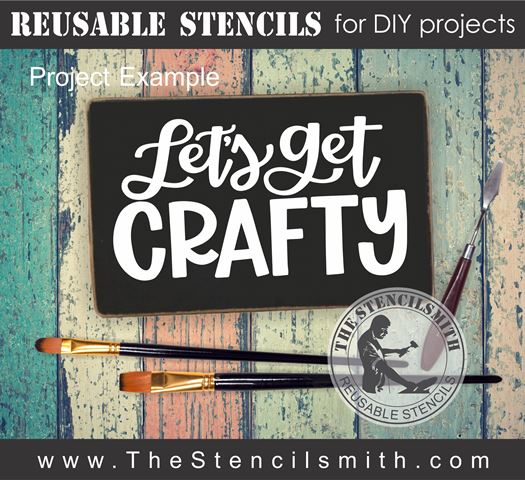 9553 Let's Get Crafty Stencil - The Stencilsmith