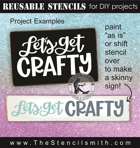 9553 Let's Get Crafty Stencil - The Stencilsmith