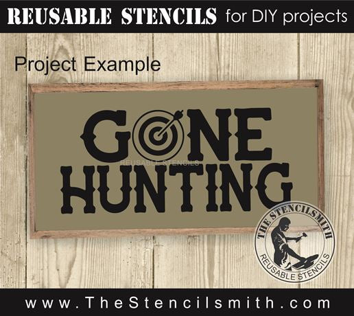9575 Gone Hunting Stencil - The Stencilsmith