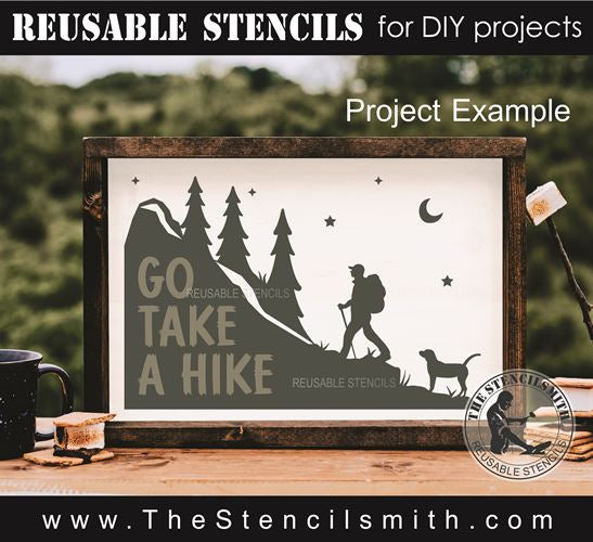9581 Go Take A Hike Stencil - The Stencilsmith