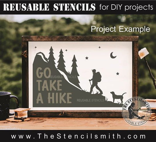 9581 Go Take A Hike Stencil - The Stencilsmith