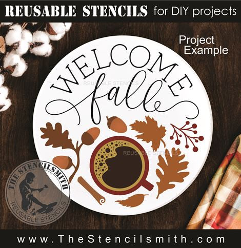 9593 Welcome Fall stencil - The Stencilsmith