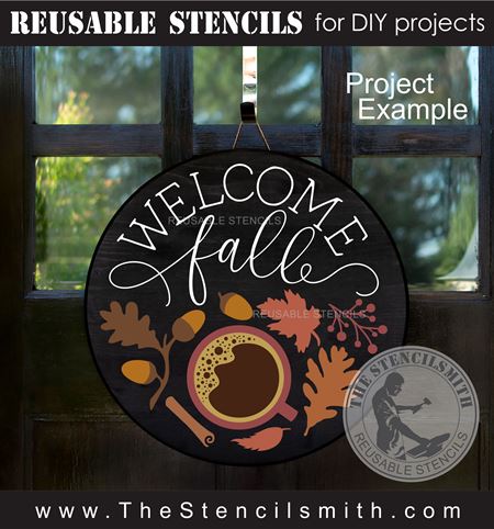 9593 Welcome Fall stencil - The Stencilsmith