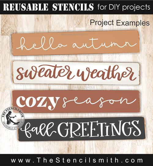 9596 Fall Phrase Collection stencil