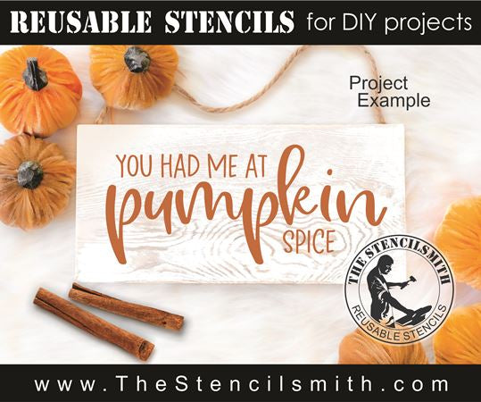 9598 you had me at pumpkin spice stencil - The Stencilsmith