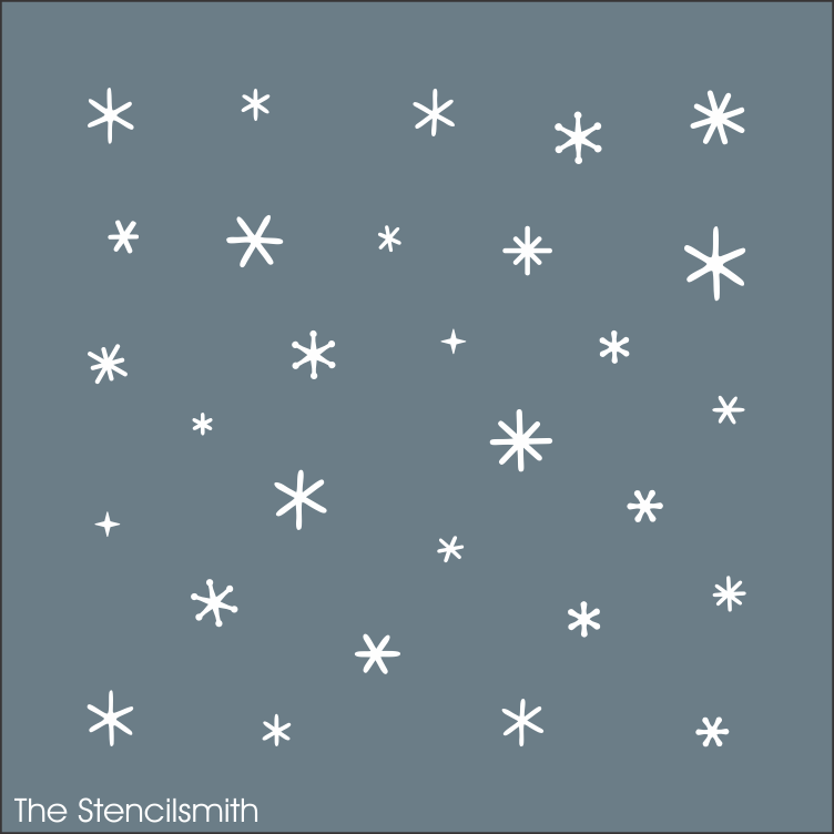 9622 Little Snowflakes Stencil - The Stencilsmith