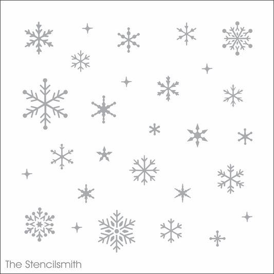 9623 Snowflakes Stencil - The Stencilsmith