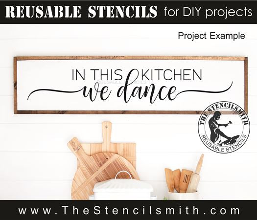 9628 in this kitchen we dance stencil - The Stencilsmith