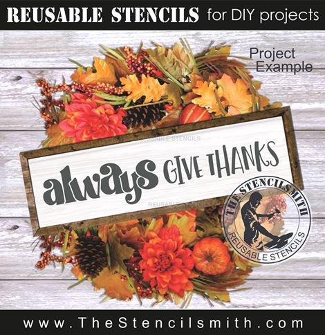 9647 give thanks stencil - The Stencilsmith