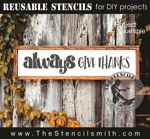 9647 give thanks stencil - The Stencilsmith