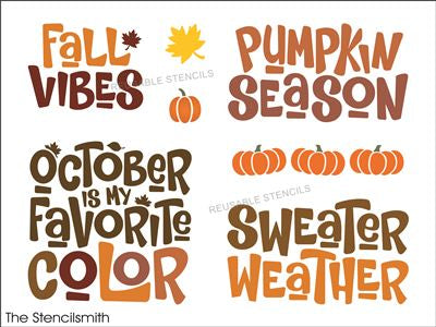 9660 Fall Collection stencil - The Stencilsmith