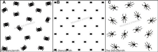 9667 Spiders Pattern Stencils - The Stencilsmith